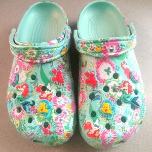 Disney Crocs Womens Vera Bradley Ariel The Little Mermaid size 9 NWOT